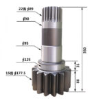 GEARS SERIES | SWING SHAFT PC200-6 | 6d102