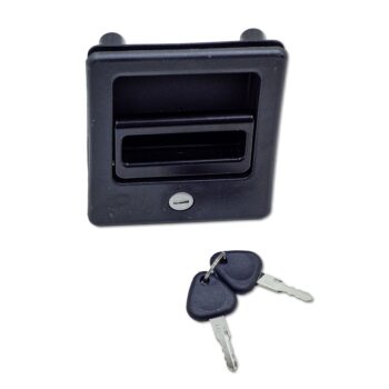 Exterior cabin door lock handle